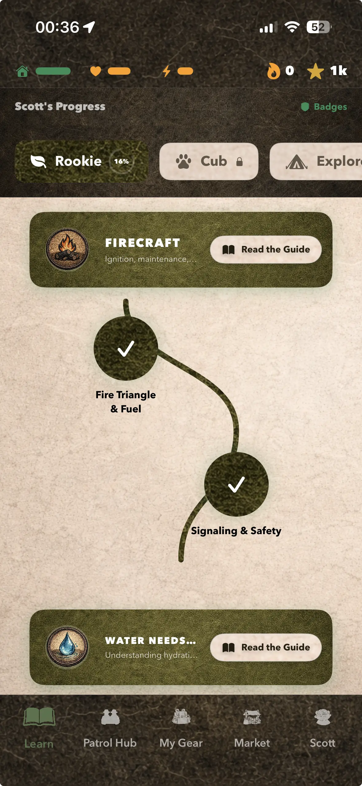 Survivly app screen preview